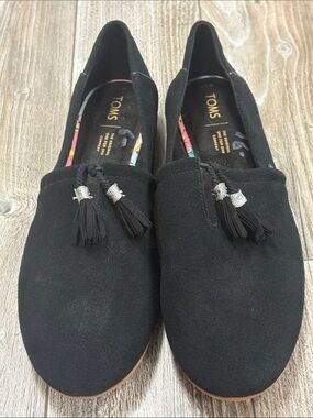 Toms Kelli "Black" suede loafers